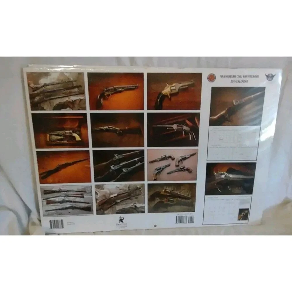 (2) NEW NRA Calendars 2014/15 Civil War Firearms & Great Guns Museum